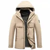 elena Store New Fi Men's Winter Coats Hooded 90% White Duck Down Jackets Warm -20 Degree Men's Windbreakers Snow Parkas C5em#