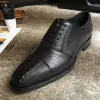 Luxury men's leather shoes Eyugaoduanqwnanxie Ostrich Skin Lqweather Manuaqwl qwBusiness Affaqwirs Men Reqwal Sole