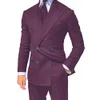 Classique hommes costumes double boutonnage vêtements sur mesure coupe ajustée 2 pièces mariage marié veste pantalon meilleur homme s6W8 #