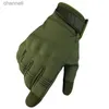 Taktiska handskar 1 par pekskärm Fullfingerhandskar utomhus bergsklättring som inte glider på motorcykelcykel YQ240328