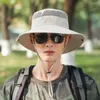 Berretti Cappello da alpinismo per uomo Escursionismo Berretti da pesca Visiera in poliestere Secchiello Donna Protezione solare estiva UV con patta sul collo