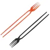 Disposable Flatware Chopsticks Spoon Portable Tableware Multifunctional 2 1 Plastic 2-in-1 Fork