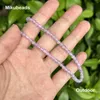 Pierres précieuses en vrac en gros naturel 4mm une lavande améthyste Quartz perles rondes lisses pour la fabrication de bijoux collier à faire soi-même bracelet ou cadeau