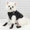 Abbigliamento per cani Calzini caldi antiscivolo per animali domestici carini Scarpe Stivali Gomma Cotone Maglia Outdoor Pioggia Neve Cuccioli Gatti di piccola taglia Cani Prodotti