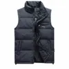 Winter Eendendons Vest Voor Mannen Parka Dikke Warme Varsity Rode Windjack Sleevel Jas Mannelijke Klassieke Casual Reizen Vest d7qu #