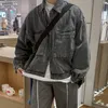 IEFB 2023 NEW DENIM COAT MEN AUTURN KOREAN STYLE FI短いジャケットウェドルーズジャンストリートウェアヴィンテージ男性服9C1662 13LO＃