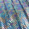 Fabric Iridescent Sparkly Scale Mermaid Fabric Hologram Spandex 2 Way Stretchy fabric for skirt tail swimwear 60" Wide by Yard