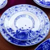 Set di stoviglie Jingdezhen Cantina cinese di porcellana blu e bianca di alta qualità set di ciotole in ceramica all'ingrosso