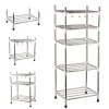 Albums Multilayer Kitchen Storage Holder Rack Stainless Steel Pot Kitchenware Pan Cover Shelf Room Corner Storage Rack Shelf Organizer