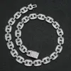 Miami 16mm Grote Doos Sluiting Cubaanse Link Chain 2 Kleuren Iced Out Baguette Zirkoon Ketting Heren Hip Hop sieraden H jllYbv2728