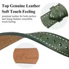 HEMSUT Italia Cinturino in pelle di vacchetta per uomo Vintage Soft Wrap Cinturini da polso in vera pelle a sgancio rapido 22mm18mm20mm 240315
