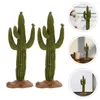 Fiori decorativi Cactus Modello Micro Paesaggio Ornamento Decor Figurine Mini Miniature Adornano Decorazione Auto Giardino Statua Decori Figurine