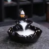 Racks Mini Waterfall Incense Burner Backflow Buddha Censer Backflow Incense Holder Incense Burner Home Office Teahouse Creative Decor