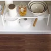 Keukenopslag Huishoudelijk ijzer Kruidenrek Benodigdheden Gelaagde planken Eenvoudige multifunctionele aanrechtrekken