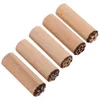 Storage Bottles 5 Pcs Wood Texture Stamp Floral Pattern Household Planner