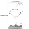 Vinglas 2024 Söt Creative Swan Bird Cocktail Glass Transparent Goblet With Straw Juice Cup For Party Bar Nightclub