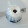 Vases Vase en céramique avec glaçure de flux créatif petit salon chambre à coucher décoration de bureau noir et blanc 1pc
