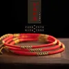 Anklets High quality lucky bracelet womens adjustable ankle strap fashionable retro womens handmade red rope ankle bracelet jewelry giftL2403