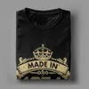 T-shirt homme fabriqué en 1974 50 ans d'être génial humour Cott T-shirt cadeau d'anniversaire T-shirts O cou vêtements grande taille C2JV #