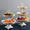 Rekken 2/3 lagen Grote capaciteit Fruitopslagstandaard Home Party Fruit Decor Organisator Rack Dessert Cake Snoep Display Plankhouder