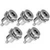 New 5-Pack DC-099 5.5 mm x 2.1mm 30V 10A DC Power Jack Socket,Threaded Female Panel Mount Connector AdapterFemale panel mount connector