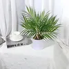 Decorative Flowers Faux Green Plant Low Maintenance And Long-lasting Durability Plastic Ceramic Tropical Palm Tree 40CM