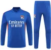 2023 Mens Lyon Tracksuits Manga Longa Meio Zíper Jersey Top Quality 22/23 Lyon Chandal Futbol Treinamento Terno Survetement Suéter