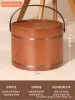 Bathtubs Portable Cedar Wood Solid Insulation Foot Bucket en Barrel Bath Wash Basin