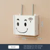 Racks Shelf Wifi Router Cable Power Bracket Wireless Organizers Home Decor Storage Box Wall Hanging Bracket Bins Wall Mount