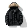 2023 Nouveaux hommes hiver Parka polaire doublé épais chaud à capuche col de fourrure manteau taille masculine hiver veste en peluche automne travail outwear 72Py #