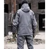 2024 Soft Shell Military Suit Men Waterproof Tactical Shark Skin Windproof Hooded Jacket Multi-pockets Cargo Pants Uniforms k3pq#