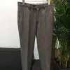 Abiti da uomo 2024 Autunno Inverno Misto Lana Colore Solido Caldo Abito Sottile Pantaloni Dell'abito Pulsante Abbigliamento Formale Pantaloni Casual Maschili Y346