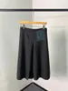 Women's Shorts Imported First Cut Wool Color Paste Geometric Pocket Three-dimensional Folding Model A Line Version Of Wide Leg Culottes