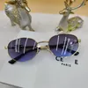 Triumphal Designer Sunglasses Top Quality Purple Alloy Mirror Legs Fashionable Retro Womens Sunglasses New Oval Mens Sunglasses Sexy Little Women with