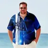 メンズカジュアルシャツ男性用ハワイアンシャツビッグトールパームツリークイック乾燥夏プラスサイズY2KSTREETWEA