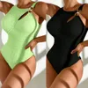 Bikini 2024 Summer Sexy One Piece Bikini Swimwear New Tight Conservative Swimwear for Women