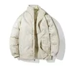 السترة الشتوية للرجال خفيفة الوزن سترات مبطنة على جانبي ارتداء Fi Windbreaker Puffer Cott Jacket Studd Zip Outwear G3at#