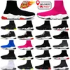 Zapatos de calcetín diseñador hombres zapatos casuales para mujer entrenador de velocidad calcetines botas velocidades corredores de zapatos zapatillas de deporte de punto mujeres 1.0 2.0 caminando triple negro blanco rojo entrenadores de encaje