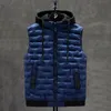 Gilet invernali da uomo di marca più venduti Nuovo gilet casual maschile Giacche maniche all'aperto Capispalla Gilet con cappuccio z6Uw #