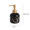 Dispenser Bottiglia portaoggetti in ceramica marmorizzata Europeo Nero Bianco Shampoo Bottiglia portaoggetti cosmetici Accessori per il bagno Dispenser di sapone per la casa Nuovo