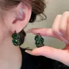 Boucles d'oreilles en alliage plaqué avec strass pour femmes et filles, bijoux cadeaux de fête, vente en gros