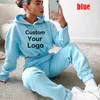 Nya FI Women Track Suits Sports Wear Jogging Suits Ladies Hooded Tracksuit Set Clothes Hoodies+Sweatpants Sexig kostym Z6Y0#