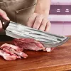 Knives Stainless Steel Barbecue Knife Hand Forged Kitchen Knife Boning Knife Sharp Meat Cleaver Portable Outdoor Camping Knife