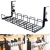 Hooks Under-desk Cable Management Rack Hanger Punch Free Hanging Wire Storage Organizer Power Board Adapter Holder Basket Shelf