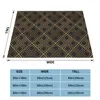 Blankets Geometric Luxury Pattern ( Black And Gold ) Top Quality Comfortable Bed Sofa Soft Blanket