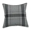 Pillow Plaid Linen Throw Cases Woven Casual Edge Pillowcase Home Decor Decorations For Couch Sofa