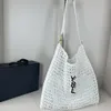Torba plażowa na ramię Słomowa moda 2024 Nowy projektant tkaninowe torby na zakupy Wysokiej jakości torebki