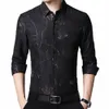 2022 Marque Line Chemises pour hommes Vêtements coréens Fi LG Chemise à manches de luxe DR Vêtements décontractés 9033 C8D6 #