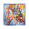 new Luxury Vintage Square horse Print Silk Scarf for Women Twill H Shawls Foulard Femme Carriage Pattern Large Scarves h silk men Square bandeau Wholesale 90x90cm10A