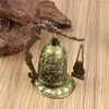 Figurines décoratives 5 styles vintage serrure dragon sculpté bouddhiste cloche temple bonne chance art statue maison bureau table alliage son agréable